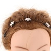 image:imageBeaupretty Invisible Hair Combs 4pcs U Shape Hair Finishing Fixer Comb Stretchable Invisible Flower Clips Styling Tools Accessories