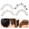 image:imageBeaupretty Invisible Hair Combs 4pcs U Shape Hair Finishing Fixer Comb Stretchable Invisible Flower Clips Styling Tools Accessories