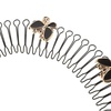 image:imageBeaupretty Invisible Hair Combs 4pcs U Shape Hair Finishing Fixer Comb Stretchable Invisible Flower Clips Styling Tools Accessories