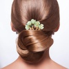 image:imageBeaupretty Jade Flower Hair Pin Chinese Hair Stick Jade Hairpin Retro Chignon Pin Traditional Classical Flower Hair Chopstick Hair Styling Accessories for Women Girls GreenGreen