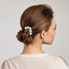 image:imageBeaupretty Jade Flower Hair Pin Chinese Hair Stick Jade Hairpin Retro Chignon Pin Traditional Classical Flower Hair Chopstick Hair Styling Accessories for Women Girls GreenGreen