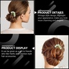 image:imageBeaupretty Jade Flower Hair Pin Chinese Hair Stick Jade Hairpin Retro Chignon Pin Traditional Classical Flower Hair Chopstick Hair Styling Accessories for Women Girls GreenGreen