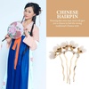 image:imageBeaupretty Jade Flower Hair Pin Chinese Hair Stick Jade Hairpin Retro Chignon Pin Traditional Classical Flower Hair Chopstick Hair Styling Accessories for Women Girls GreenWhite