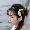 image:imageBeaupretty Jade Flower Hair Pin Chinese Hair Stick Jade Hairpin Retro Chignon Pin Traditional Classical Flower Hair Chopstick Hair Styling Accessories for Women Girls GreenGreen