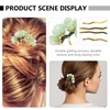 image:imageBeaupretty Jade Flower Hair Pin Chinese Hair Stick Jade Hairpin Retro Chignon Pin Traditional Classical Flower Hair Chopstick Hair Styling Accessories for Women Girls GreenGreen