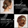 image:imageBeaupretty Jade Flower Hair Pin Chinese Hair Stick Jade Hairpin Retro Chignon Pin Traditional Classical Flower Hair Chopstick Hair Styling Accessories for Women Girls GreenGreen