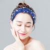 image:imageBeaupretty Knotted Wide Headband Rhinestone Pearl Headband Fashionable Baseball Head Band Knot Wide for Women GirlsBlueBlue