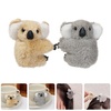 image:imageBeaupretty Koala Hair Clips Set of 4 Cute Fuzzy Claw Clips for Girls Small Cartoon Animal Hair Accessories Secure Hold for Thick and Thin
