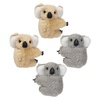 image:imageBeaupretty Koala Hair Clips Set of 4 Cute Fuzzy Claw Clips for Girls Small Cartoon Animal Hair Accessories Secure Hold for Thick and Thin