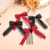 image:imageBeaupretty Lace Hair Bows for Women 4Pcs Large Bow Hair Clips with Long Tails Elegant Accessories for Wedding Party Daily Styling