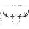 image:imageBeaupretty Large Antler Ears HairbandGirls Black Deer Horn Elk Headband Headpiece for Christmas Party Holloween Cosplay