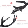 image:imageBeaupretty Large Antler Ears HairbandGirls Black Deer Horn Elk Headband Headpiece for Christmas Party Holloween Cosplay