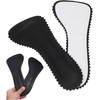 image:imageBeaupretty Leather High Heel Insoles for Women AntiSlip Forefoot Shoe Pads amp Cushions for Summer Comfortable Leather amp Latex Inserts White 1 PairBlack