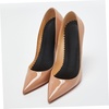 image:imageBeaupretty Leather High Heel Insoles for Women AntiSlip Forefoot Shoe Pads amp Cushions for Summer Comfortable Leather amp Latex Inserts White 1 PairBlack