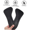 image:imageBeaupretty Leather High Heel Insoles for Women AntiSlip Forefoot Shoe Pads amp Cushions for Summer Comfortable Leather amp Latex Inserts White 1 PairBlack