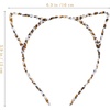 image:imageBeaupretty Leopard Cat Ears Headband Cute Furry Cat Ears Headband for Girls One Size Fits All Versatile Use Party Decorations Supply
