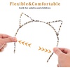 image:imageBeaupretty Leopard Cat Ears Headband Cute Furry Cat Ears Headband for Girls One Size Fits All Versatile Use Party Decorations Supply