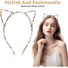 image:imageBeaupretty Leopard Cat Ears Headband Cute Furry Cat Ears Headband for Girls One Size Fits All Versatile Use Party Decorations Supply