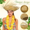 image:imageBeaupretty Lightweight Woven Straw Hat for Men Hawaiian Style Beach Sun Hat Breathable Summer Headwear Suitable for Head Circumference Outdoor Activities and Parties