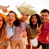 image:imageBeaupretty Lightweight Woven Straw Hat for Men Hawaiian Style Beach Sun Hat Breathable Summer Headwear Suitable for Head Circumference Outdoor Activities and Parties