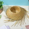 image:imageBeaupretty Lightweight Woven Straw Hat for Men Hawaiian Style Beach Sun Hat Breathable Summer Headwear Suitable for Head Circumference Outdoor Activities and Parties