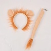 image:imageBeaupretty Lion Headband and Clipon Tail Set Animal Costume Accessories for Kids Toddlers Dress up Play