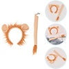 image:imageBeaupretty Lion Headband and Clipon Tail Set Animal Costume Accessories for Kids Toddlers Dress up Play