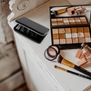 image:imageBeaupretty Magnetic Empty Eyeshadow Palette Box with 3 Compartments Refillable Lipstick and Blusher Storage Tray Portable Makeup Container for Travel and Daily Use