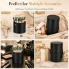 image:imageBeaupretty Makeup Brush Holder with Lid Pu Leather Cosmetic Brush Holder Portable Makeup Storage Tube Travel Case 791 X 519 X 519 in