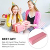 image:imageBeaupretty Manicure Hand Pillow Nail Art Cushion Portable Wrist Support for Nail Salons and Personal Use 1141X374X255InPink