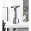 image:imageBeaupretty Manual Razor Holder Adjustable DoubleSided Men S Shaving Razor Stand with Blade for Home and Travel 413X196X078In1