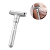 image:imageBeaupretty Manual Razor Holder Adjustable DoubleSided Men S Shaving Razor Stand with Blade for Home and Travel 413X196X078In3