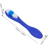 image:imageBeaupretty Manual Toothbrush 10pcs Prison Toothbrush Thumbprint Security Tiny Oral Cleaning Brush Short Handled for Teeth Cleaning