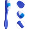 image:imageBeaupretty Manual Toothbrush 10pcs Prison Toothbrush Thumbprint Security Tiny Oral Cleaning Brush Short Handled for Teeth Cleaning