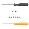 image:imageBeaupretty Metal Latch Replacement Buckle Set Compatible with Switch Controller Repair Left and Right Lock Buckles with Mini Screwdrivers
