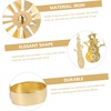 image:imageBeaupretty Metal Rotating Candle Holder with Carousel Candles Christmas Candle Holder Tea Light Holder Carousel Charms for Xmas Wedding Desktop Fireplace DecorGolden 2