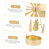 image:imageBeaupretty Metal Rotating Candle Holder with Carousel Candles Christmas Candle Holder Tea Light Holder Carousel Charms for Xmas Wedding Desktop Fireplace DecorGolden 2