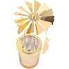 image:imageBeaupretty Metal Rotating Candle Holder with Carousel Candles Christmas Candle Holder Tea Light Holder Carousel Charms for Xmas Wedding Desktop Fireplace DecorGolden 2