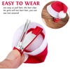 image:imageBeaupretty Mini Santa Hat Hair Clips Christmas Hat Hairpin Santa Clips Christmas Barrettes Xmas Hair Clips for Winter Plush
