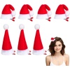 image:imageBeaupretty Mini Santa Hat Hair Clips Christmas Hat Hairpin Santa Clips Christmas Barrettes Xmas Hair Clips for Winter Plush