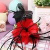 image:imageBeaupretty Mini Top Hat Headband Fascinator Hat Womens Hats Mini Hat Top Hat Tea Party Headwear Costume Hat for Women