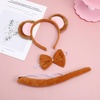 image:imageBeaupretty Monkey Costume Set  1 Set Monkey Ears Headband Tail and Bow Tie Kit Adult Animal Costume for Cosplay Party Supplies