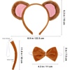 image:imageBeaupretty Monkey Costume Set  1 Set Monkey Ears Headband Tail and Bow Tie Kit Adult Animal Costume for Cosplay Party Supplies