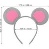 image:imageBeaupretty Mouse Ears Headband 6pcs Mouse Costume Accessory Rat Ears Headband Kids Gray Cartoon Animal Headwear Cosplay Party Photo Props