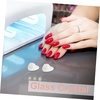 image:imageBeaupretty Nail Color Display Stand 100Pcs DoubleSided Nail Polish Charts for Salon Manicure Creative Art Beads Organizer Color Display for Faster Shade SelectionTransparent Heartshaped
