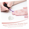image:imageBeaupretty Nail Color Display Stand 100Pcs DoubleSided Nail Polish Charts for Salon Manicure Creative Art Beads Organizer Color Display for Faster Shade SelectionTransparent Heartshaped