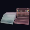 image:imageBeaupretty Nail Drill Bits Organizer Box 4 Pieces Compact Storage Case with 14 Holes for Polishing Grinding Heads Manicure Tool Holder 393X295X051In
