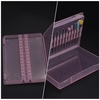 image:imageBeaupretty Nail Drill Bits Organizer Box 4 Pieces Compact Storage Case with 14 Holes for Polishing Grinding Heads Manicure Tool Holder 393X295X051In