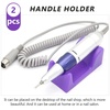 image:imageBeaupretty Nail Drill Handle Holder Rack for Electric Polisher Manicure Station Organizer Compact 370X188X141 Inch Lightweight Plastic for Home and Salon Use