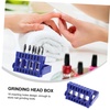 image:imageBeaupretty Nail Grinding Head Holder with 16 Holes Portable Manicure Tool Organizer Storage Box for Nail Drill Bits and Art Accessories Lightweight and Compact for Professional and Home Use